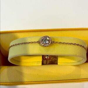 SWAROVSKI ROSEGold Bracelet with Crystal Accent BRAND NEW Adjustable